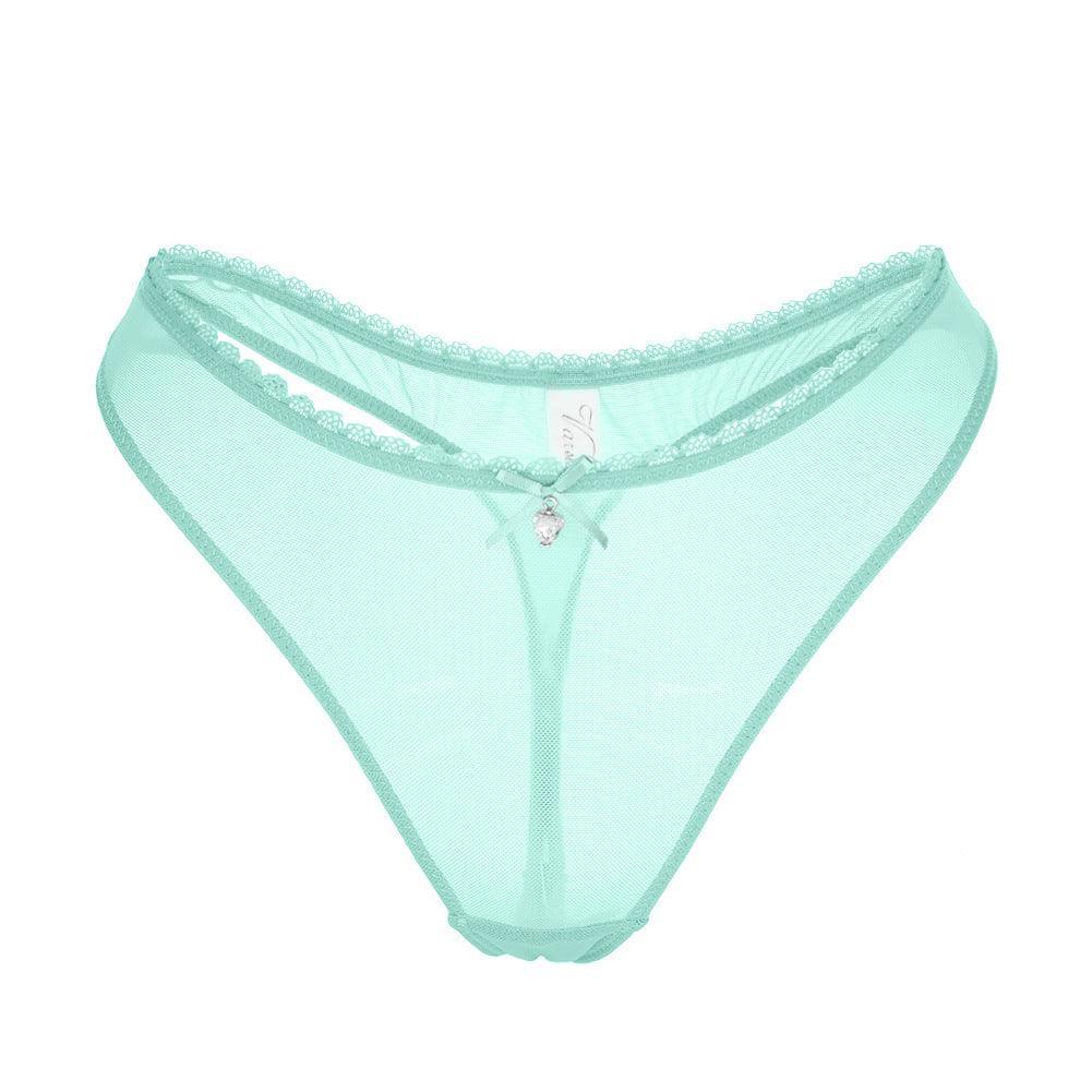 Silk Ultra Thin Panty Transparent Mesh T Back - 808Lush
