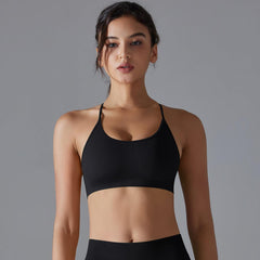 Yoga Bra Quick Drying Tight Sling Cross Back Sports Bra