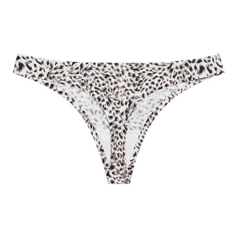 Leopard Print Seamless T Back Ladies Low Waist Sexy Panty - 808Lush