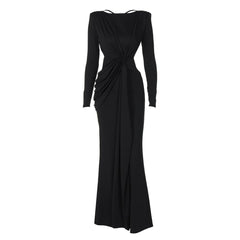 Women Sexy Slim Long Sleeve Maxi Dress