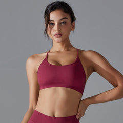 Yoga Bra Quick Drying Tight Sling Cross Back Sports Bra