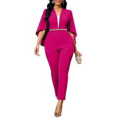 Formal Jumpsuit Batwing Sleeve
