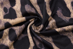 Leopard Print Bandeau Sling Dress
