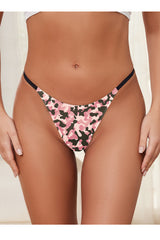 Thin Strap Sexy T Shaped Panties Bikini Camouflage Women Sexy Underwear