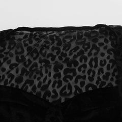 Autumn Leopard Mesh Sexy Mini Dress - 808Lush