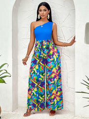 Women Summer Printed Jumpsuit