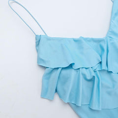 Summer Elegant Sexy V Neck Pleated Suspender Dress - 808Lush