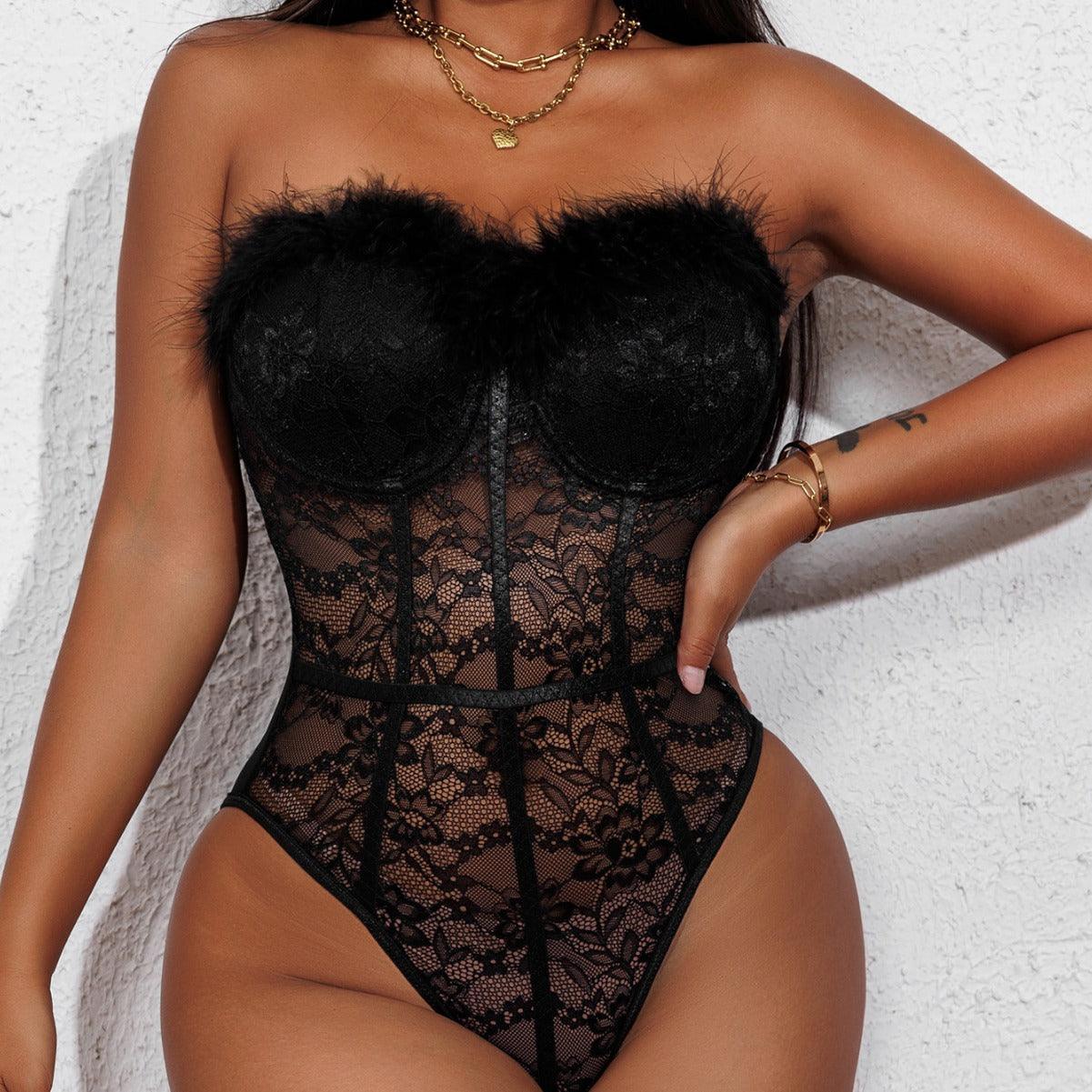 Sexy Lace Tube Top women bodysuit - 808Lush