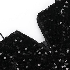 Elegant Sexy Sequin Sling Mini Dress