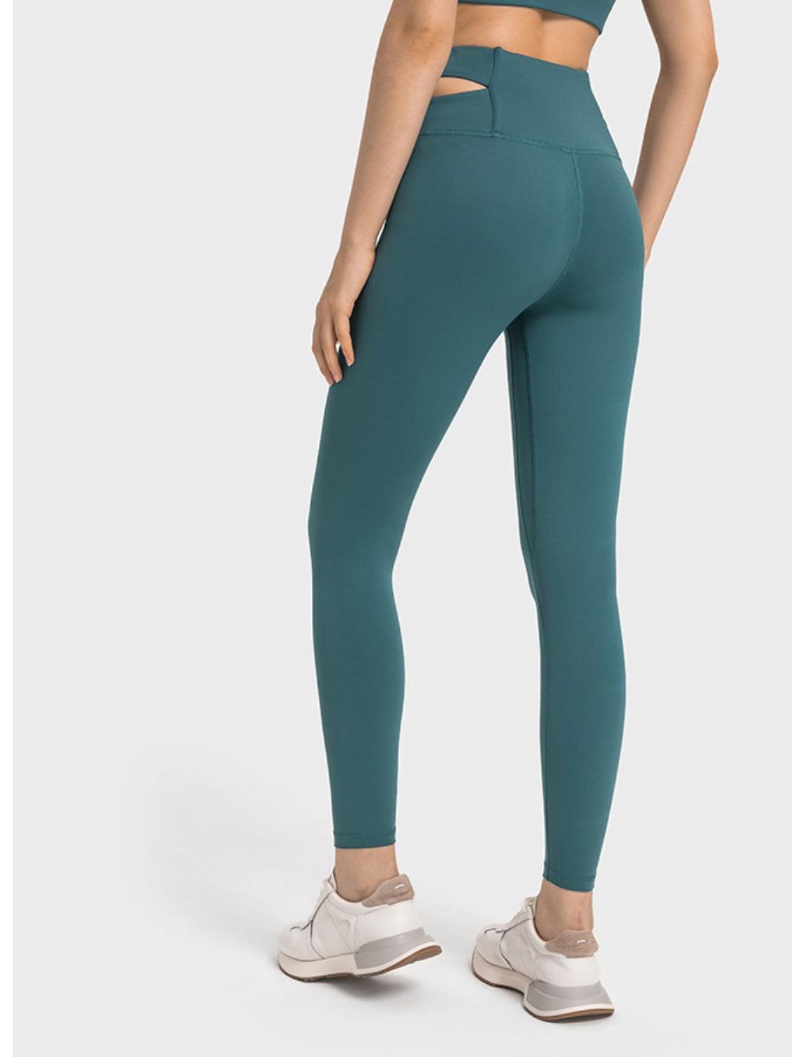 Crisscross Cutout Sports Leggings - 808Lush