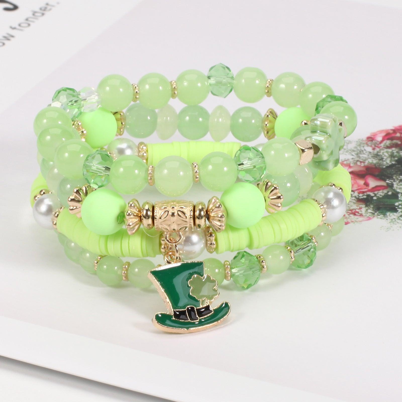Beaded Soft Pottery Charm Bracelet - 808Lush