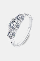 1 Carat Moissanite 925 Sterling Silver Ring - 808Lush