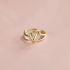 Heart Shape Irregular 925 Sterling Silver Ring - 808Lush