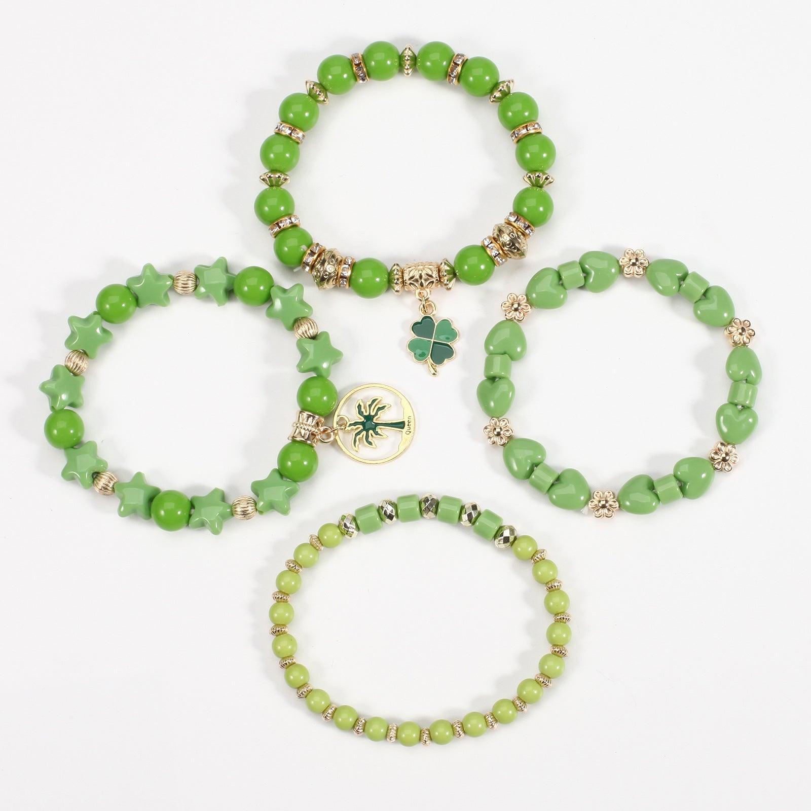 Beaded Soft Pottery Charm Bracelet - 808Lush