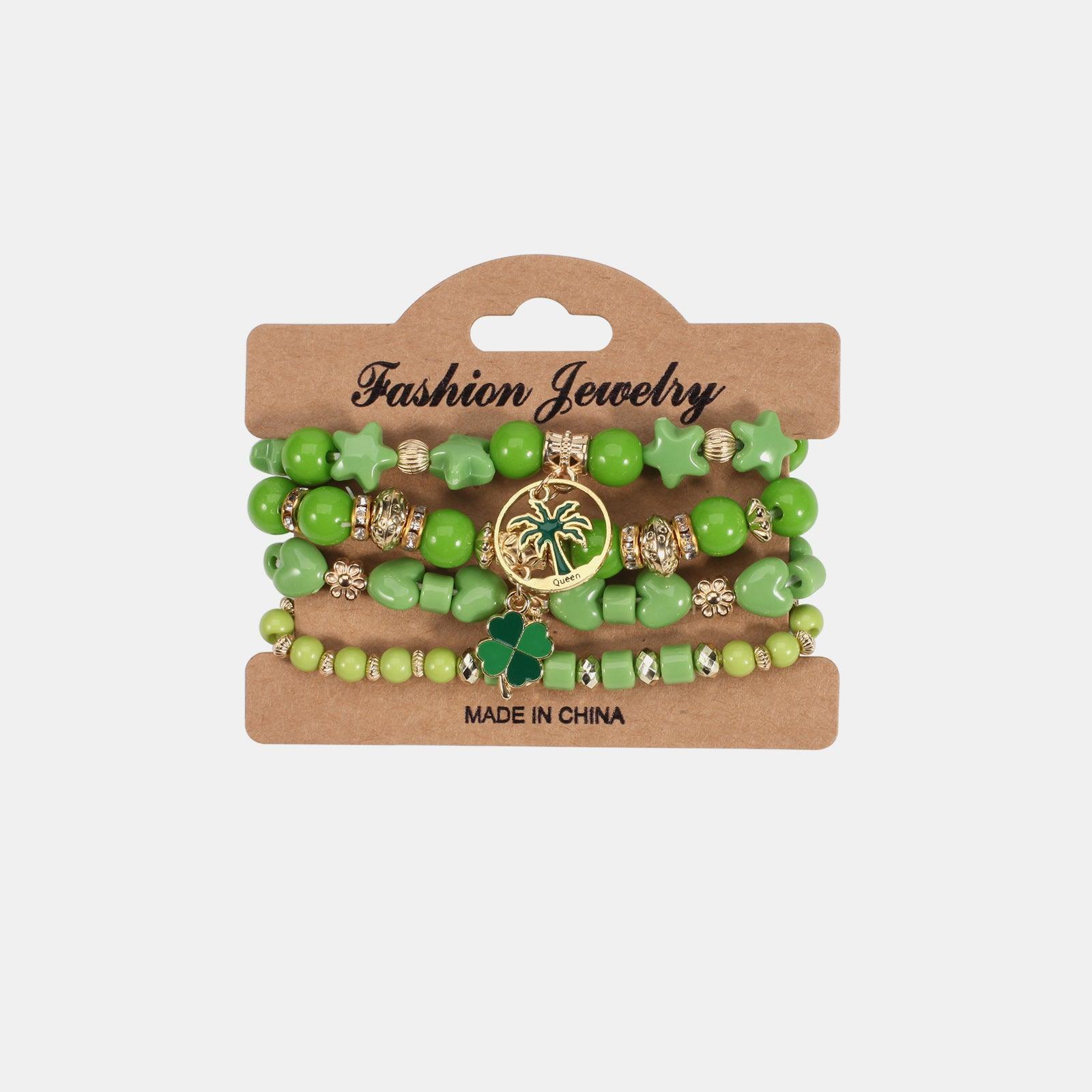 Beaded Soft Pottery Charm Bracelet - 808Lush