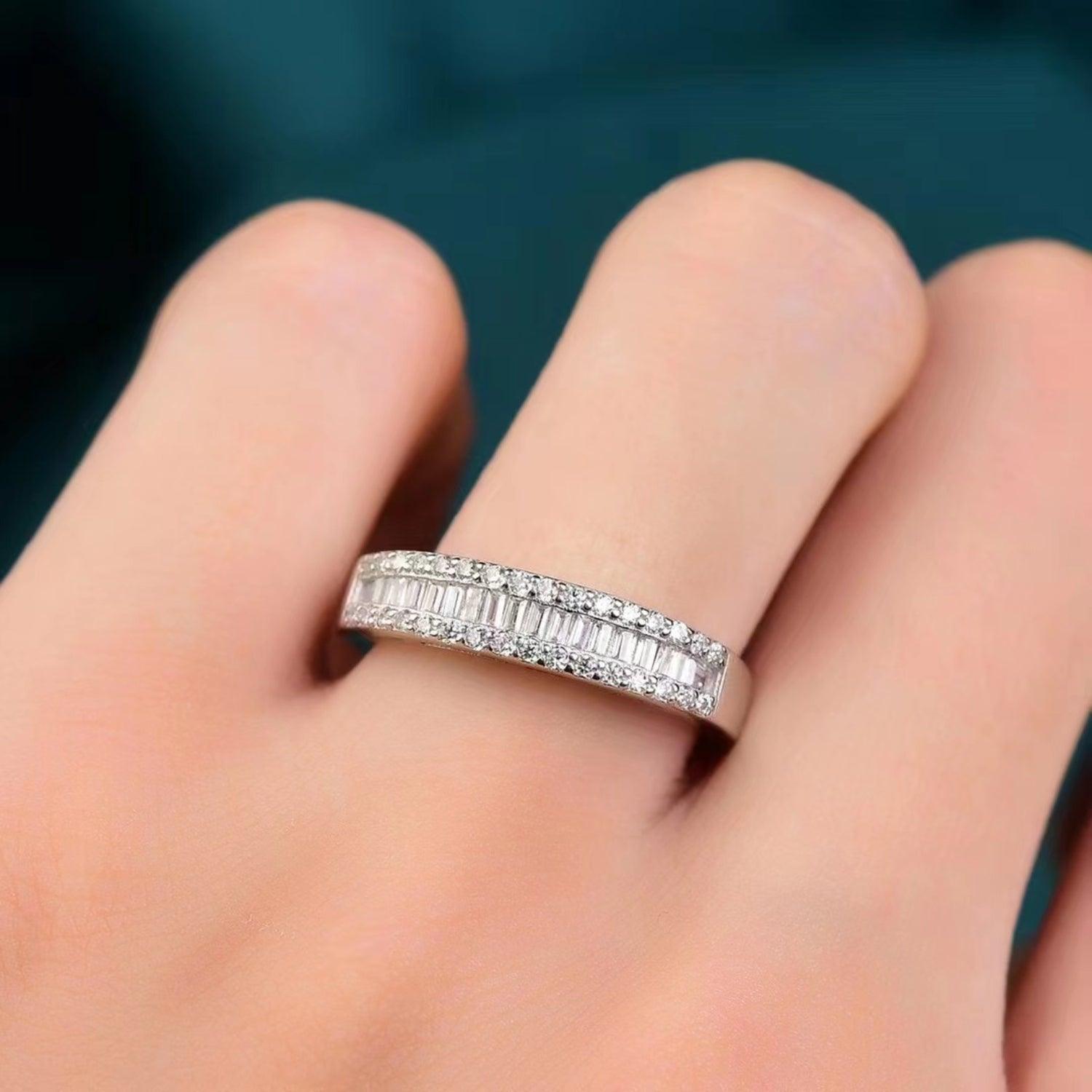 Moissanite 925 Sterling Silver Ring - 808Lush