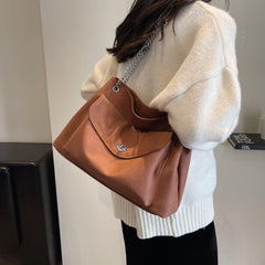 PU Leather Shoulder Bag - 808Lush