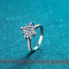 1 Carat Moissanite 925 Sterling Silver Ring - 808Lush