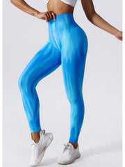 Tie-Dye High Waist Active Pants - 808Lush