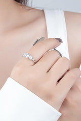 1 Carat Moissanite 925 Sterling Silver Ring - 808Lush