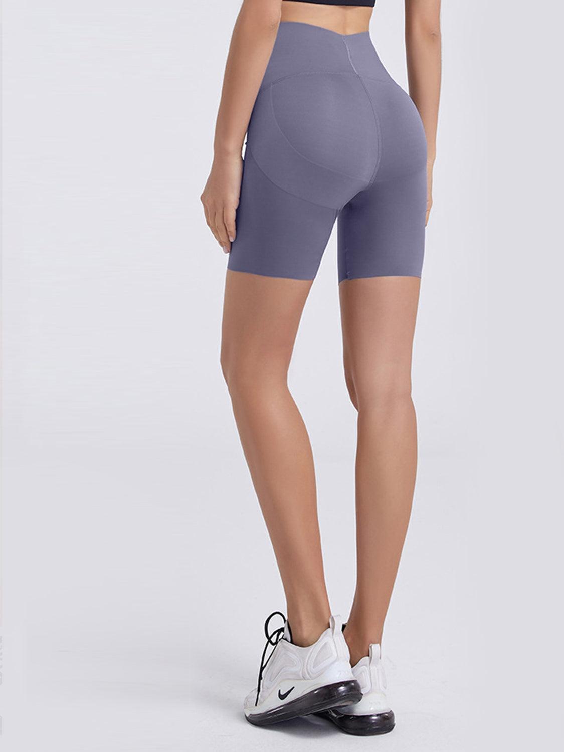 Wide Waistband Sports Shorts - 808Lush