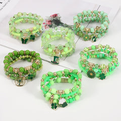 Beaded Soft Pottery Charm Bracelet - 808Lush