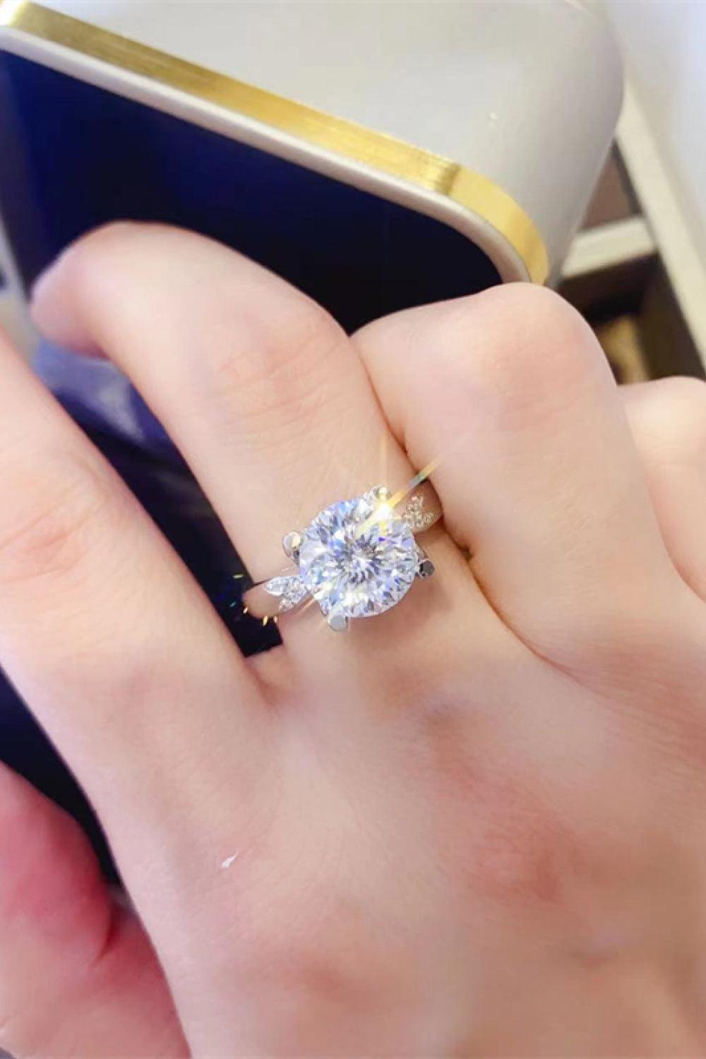 2 Carat Moissanite 925 Sterling Silver Ring - 808Lush