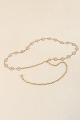Rhinestone Decor Zinc Alloy Belt - 808Lush