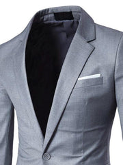 Men's Business Slim Suit Jacket Single Suit - 808Lush