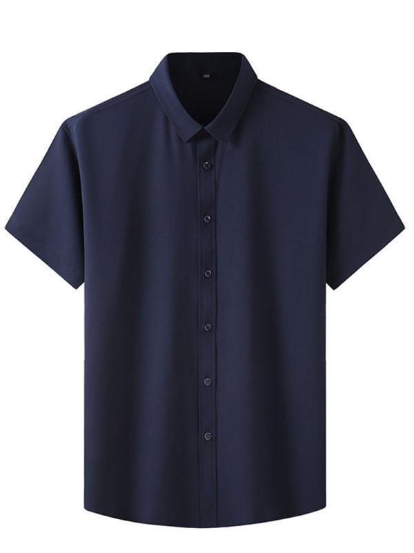 Men's Stretch Thin Short Sleeve Shirt - 808Lush