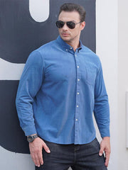 Men's Casual Loose Corduroy Long Sleeve Shirt - 808Lush