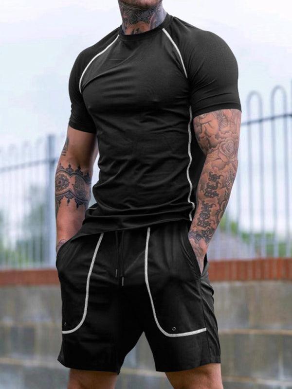 sports tights men's running fitness clothing set - 808Lush