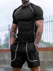 sports tights men's running fitness clothing set - 808Lush