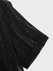 Street Casual Button Knitted Short Sleeve Shirt - 808Lush