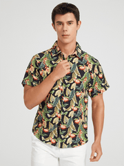 Men's Beach Shirt Hawaiian Vacation Short Sleeve Shirt - 808Lush