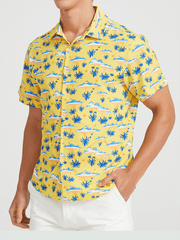 Men's Beach Shirt Hawaiian Vacation Short Sleeve Shirt - 808Lush