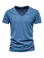 Men's Cotton V-Neck Short Sleeve T-Shirt