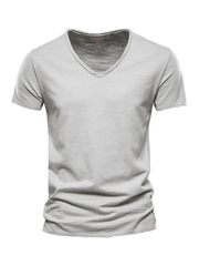 Men's Cotton V-Neck Short Sleeve T-Shirt
