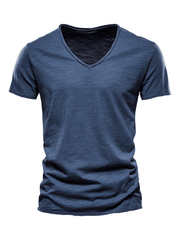 Men's Cotton V-Neck Short Sleeve T-Shirt