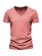 Men's Cotton V-Neck Short Sleeve T-Shirt