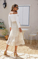 Ladies Casual Fashion Printed Irregular Skirt - 808Lush