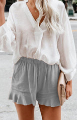 Ladies Casual Lace Bottom Shorts - 808Lush