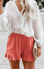 Ladies Casual Lace Bottom Shorts - 808Lush