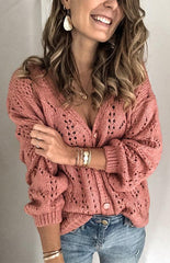 Ladies Casual Knit Cardigan
