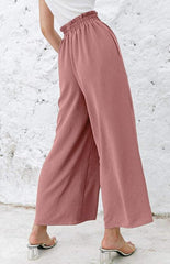 High Waist Skinny Straight Casual Wide Leg Pants - 808Lush