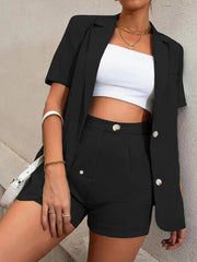 Women's fashionable temperament lapel suit - 808Lush