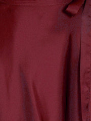 Solid Color Skirt High Waist Fashion One Piece Tie Skirt Chiffon Satin Wrap Skirt - 808Lush