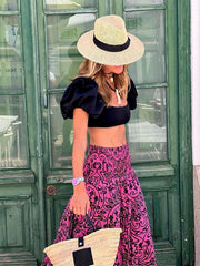 Women's Resort Style Casual Printed Skirt - 808Lush