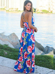 Women's Sling Print Beach Dress