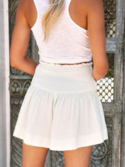 Women's Pleated High Waist Wide Leg Shorts - 808Lush